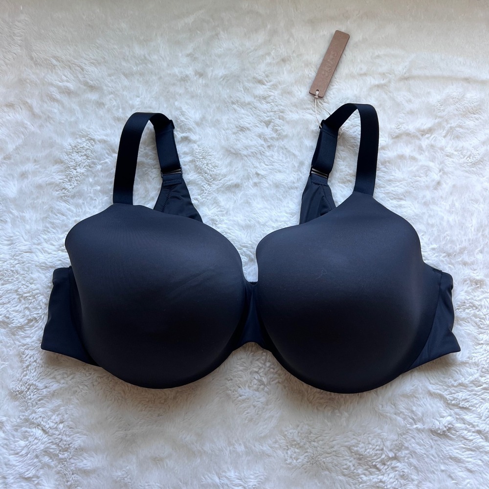 SKIMS Smoothing Intimates Full Coverage Lightly Lined Bra Onyx 44DD DM-DEM-9549W